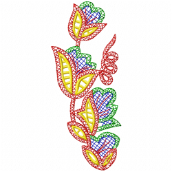 Flowers And Tree Embroidery Design 9 Flowers And Tree Embroidery Design 9